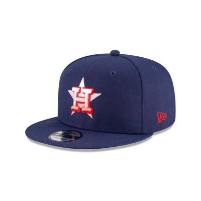 Sapca New Era Houston Astros MLB Americana Fade 9FIFTY Snapback - Albastri